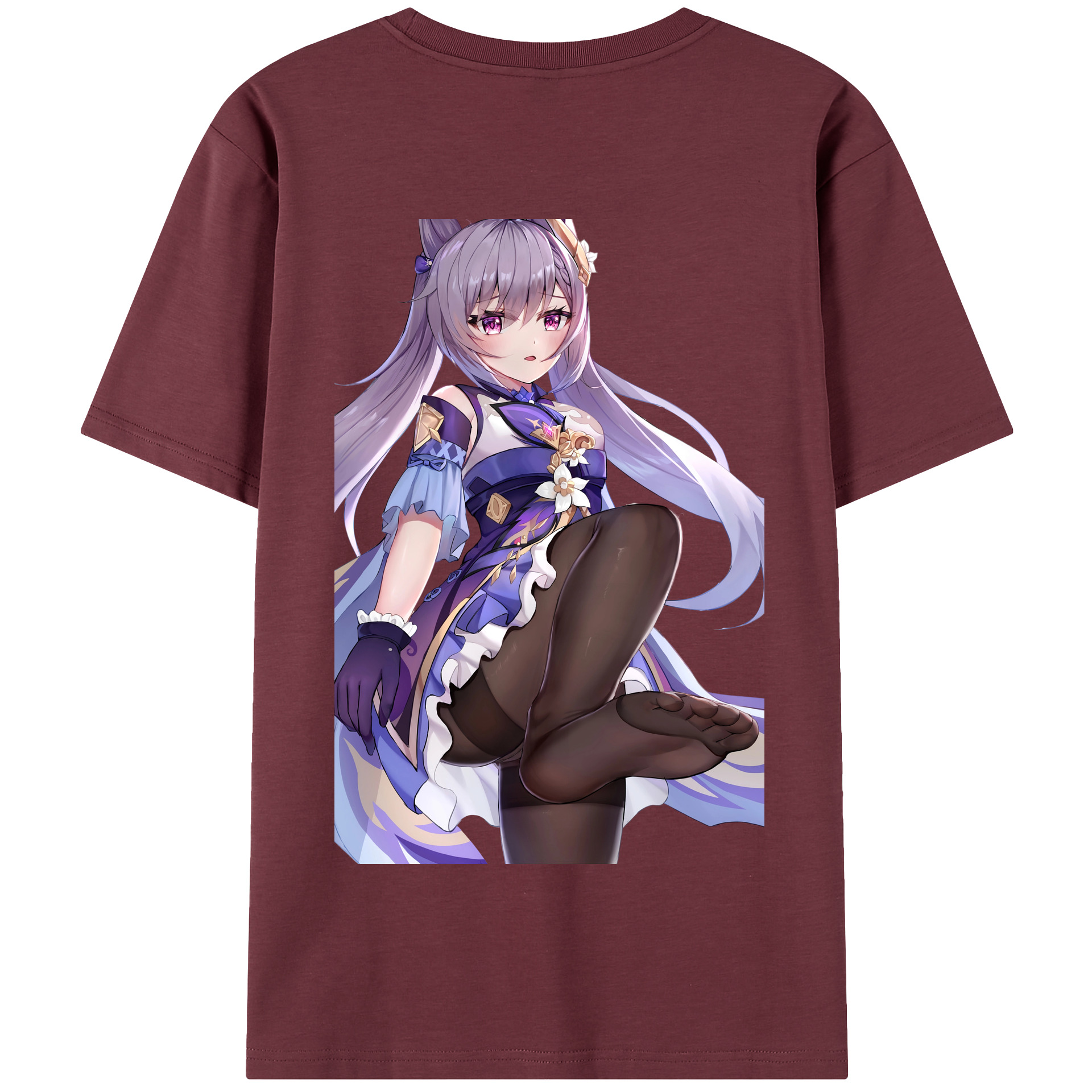 げんし神 刻晴 こくせい genshin Kokusei 綿100％半袖Tシャツ（背面プリント）